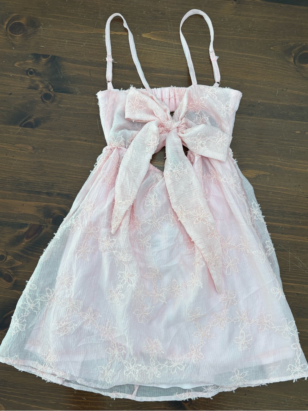 NWT Princess Polly Pink Tie-Front Mini Dress Size 2